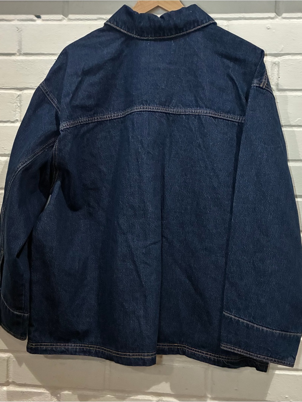NWT Women's Denim Chore Coat by Universal Thread XL - Picture 9 of 10